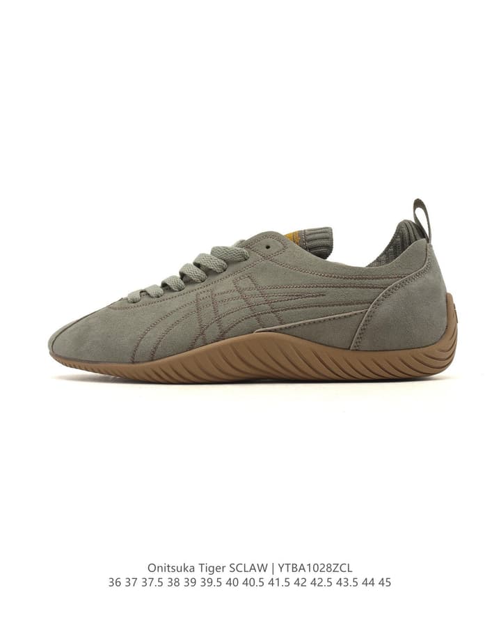 Onitsuka Tiger SCLAW Low-Top Casual Sneakers in Tan Upper With Beige Sole