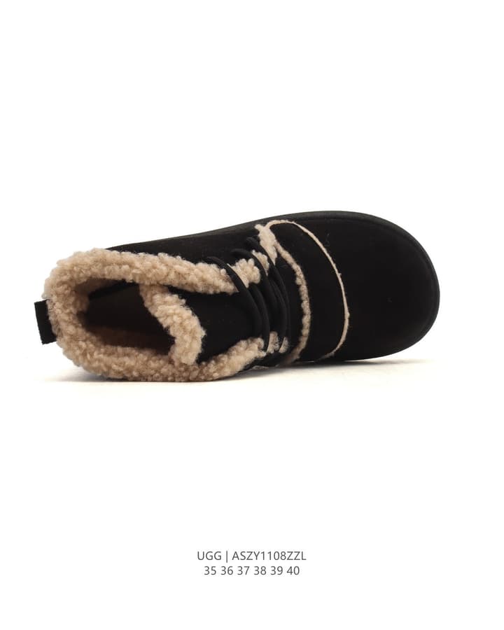 UGG Mid-Height Sheepskin Snow Boots in Light Taupe