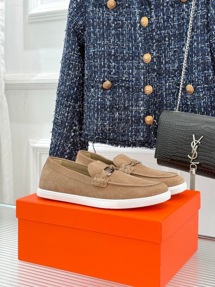 Hermès Retro Couple's Loafers – 25FW in Dark Brown