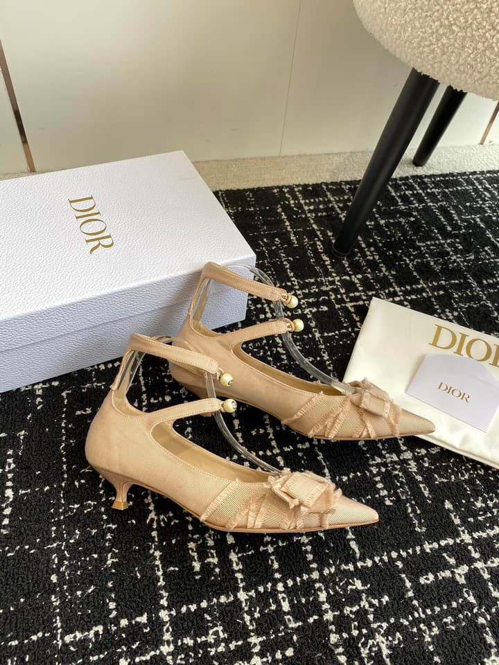Dior J'Adior Jolie Pearl Pointed-Toe Pumps – 2024SS in Black