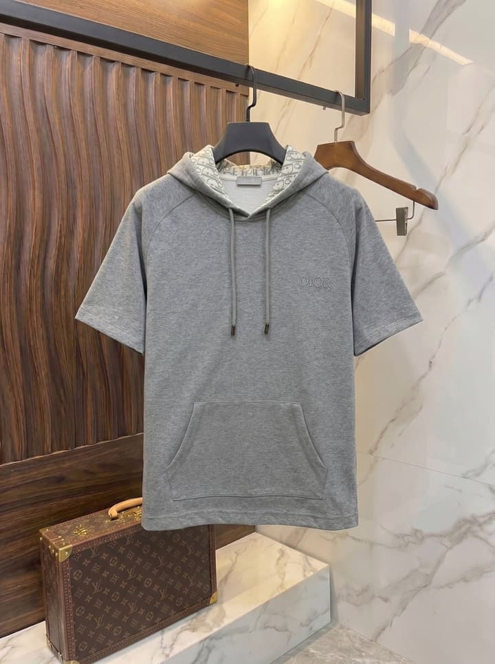 Dior 2026 Summer Unisex Air Layer T-Shirt and Shorts Set – 2026SS in Black