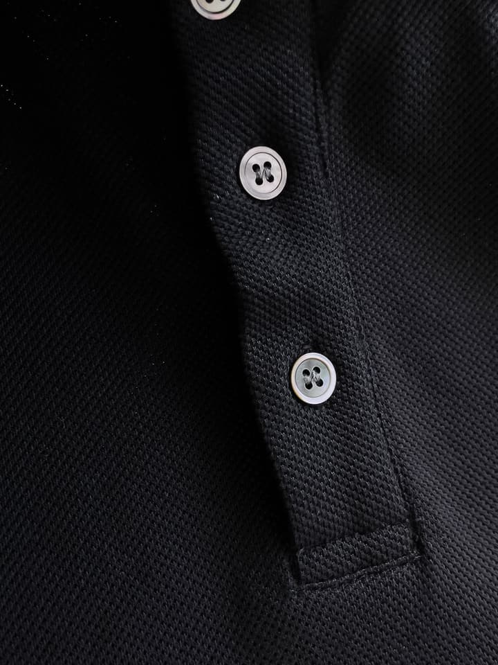 Dolce & Gabbana Minimalist Piqué Polo Shirt – Spring/Summer Collection – 2026 in Black Patch Logo
