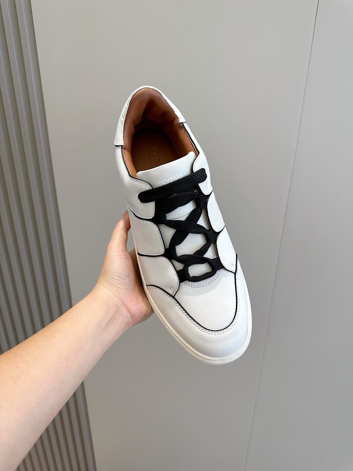 Zegna Tiziano Couture Sneakers in Black With Matching Laces