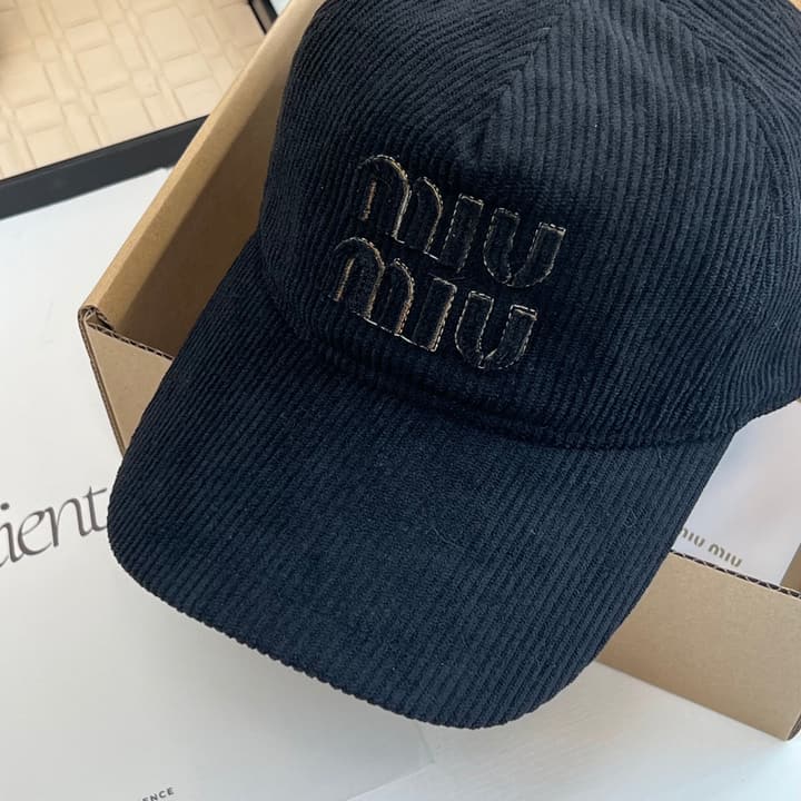 Miu Miu Corduroy Baseball Cap – Autumn/Winter Collection