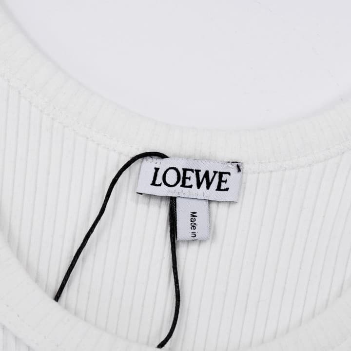 Loewe Classic Embroidered Tank Top – 2023SS in White