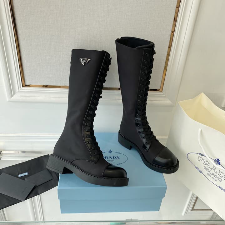 Prada Runway Knee-High Boots – 2023 Collection