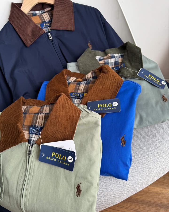 Ralph Lauren Campus Collared Jacket in Blue