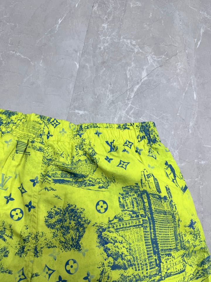 Louis Vuitton Monogram City Walk Swim Trunks – 2026 in Neon Yellow