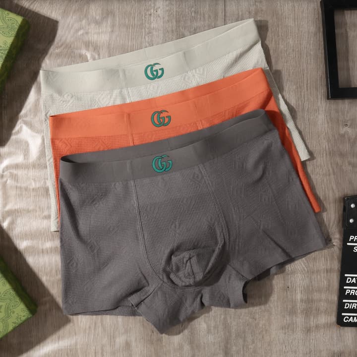 Gucci Men's Jacquard Seamless Underwear 3-Pack