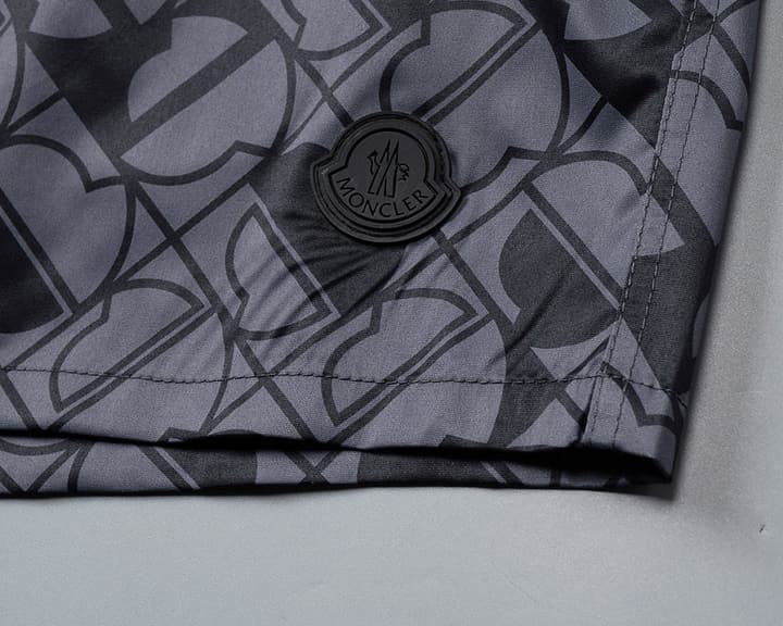 Moncler Premium Mesh-Lined Swim Trunks – Spring/Summer Collection – 2026SS in Dark Grey