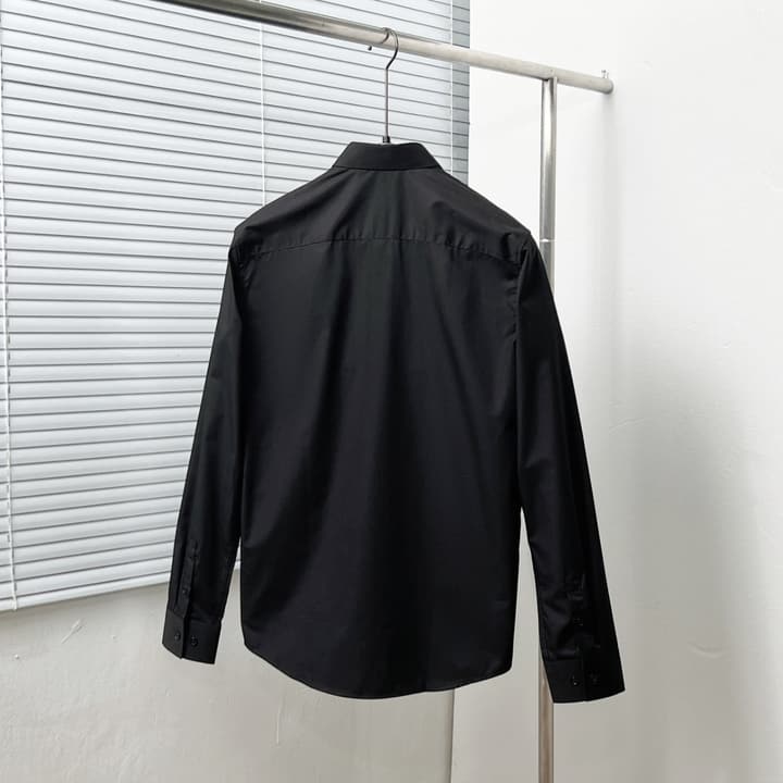 Dior Classic CD Metal Placket Shirt in Black