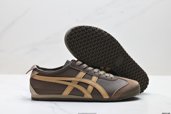 Onitsuka Tiger Mexico 66 NIPPON MADE Sneakers in Black With Pink Stripes