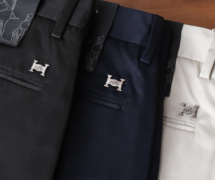 Hermès Modal Cotton Stretch Pants in Black