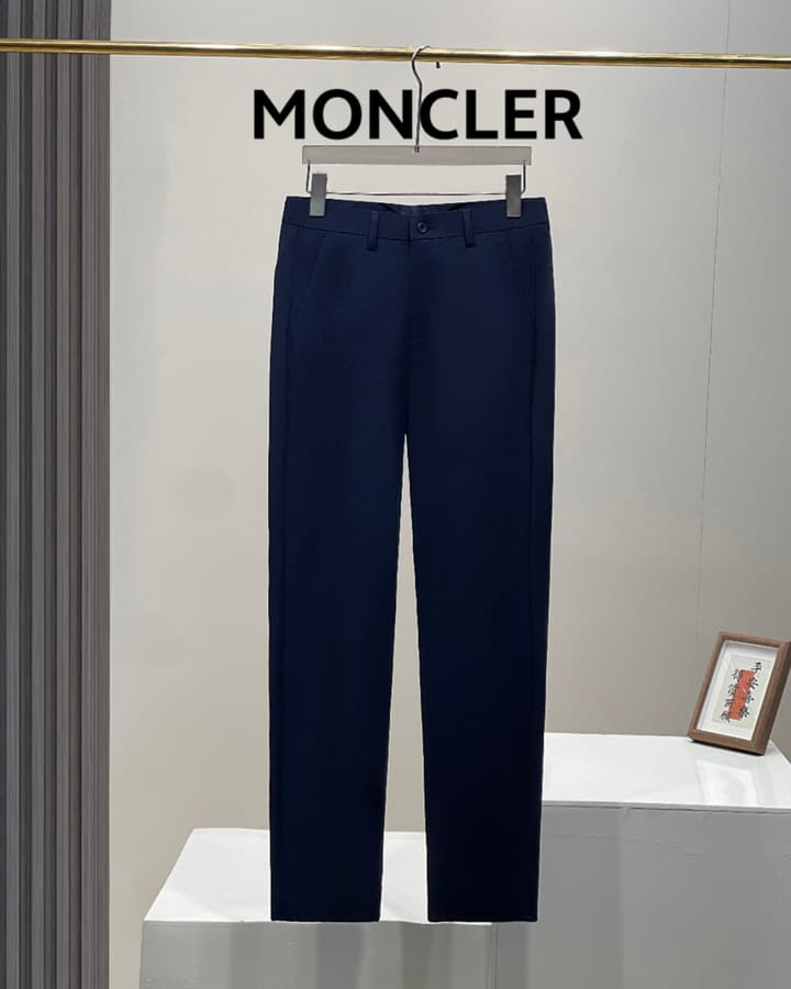 Moncler Men's Ice Silk Business Pants – 2025 Collection in Black
