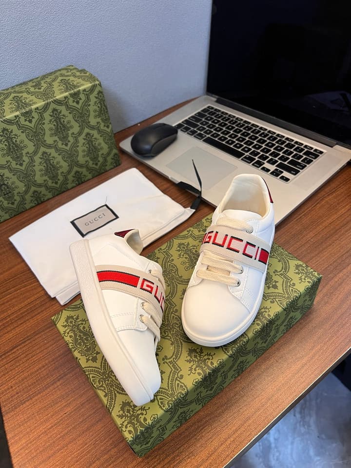 Gucci Kids Sheepskin-Lined Sneakers – Kids Collection