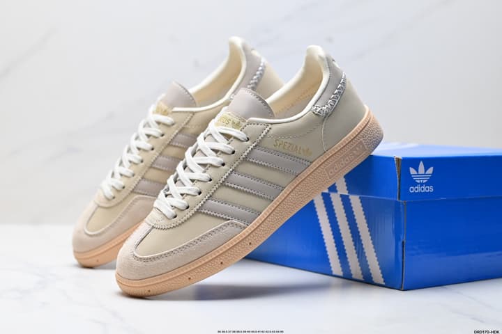 Adidas Handball Spezial Retro Suede Sneakers in Burgundy White Stripes