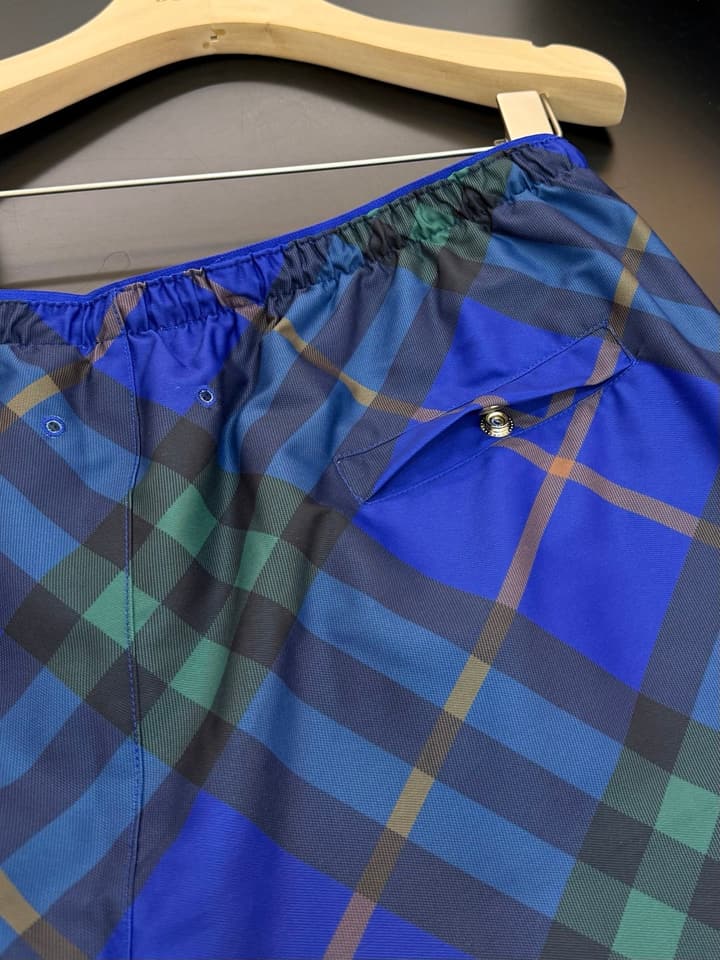 Burberry Diagonal Check Swim Shorts in Apricot