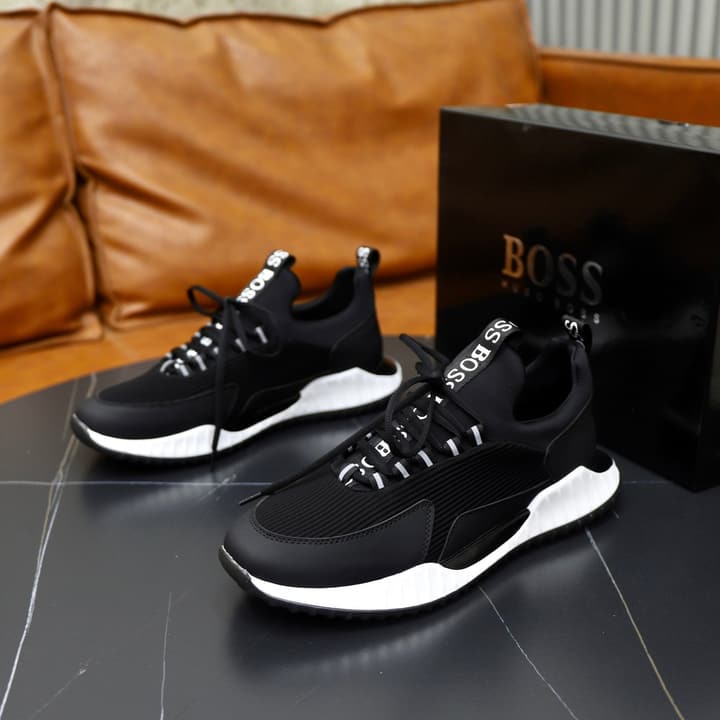 Boss Men's Knit Sport Sneakers
