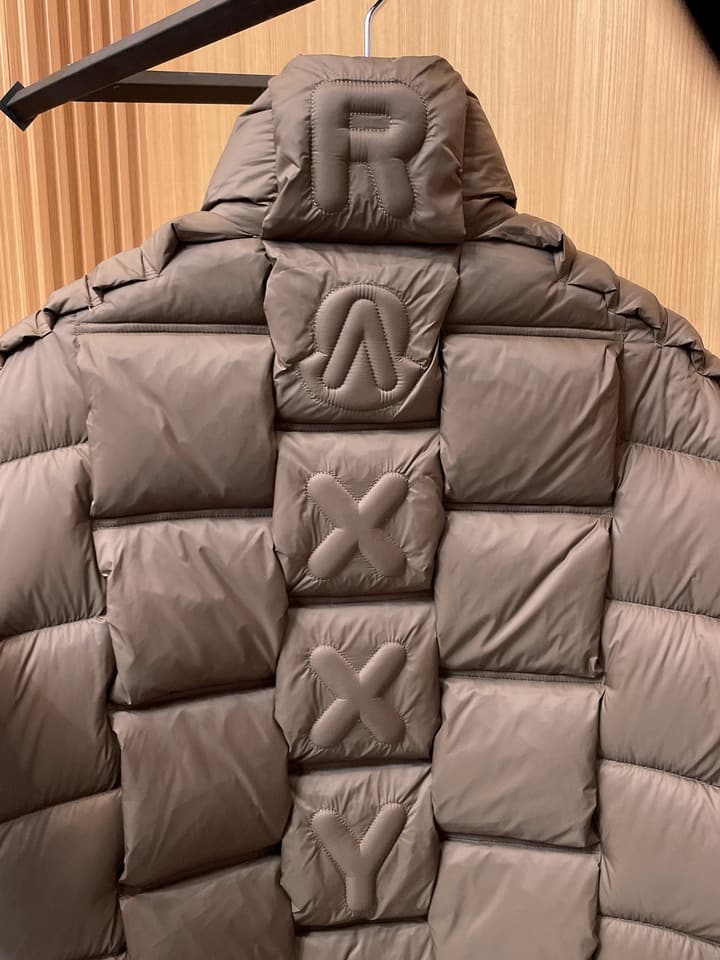 Moncler Stand Collar Embossed Down Jacket – Limited Edition in Black