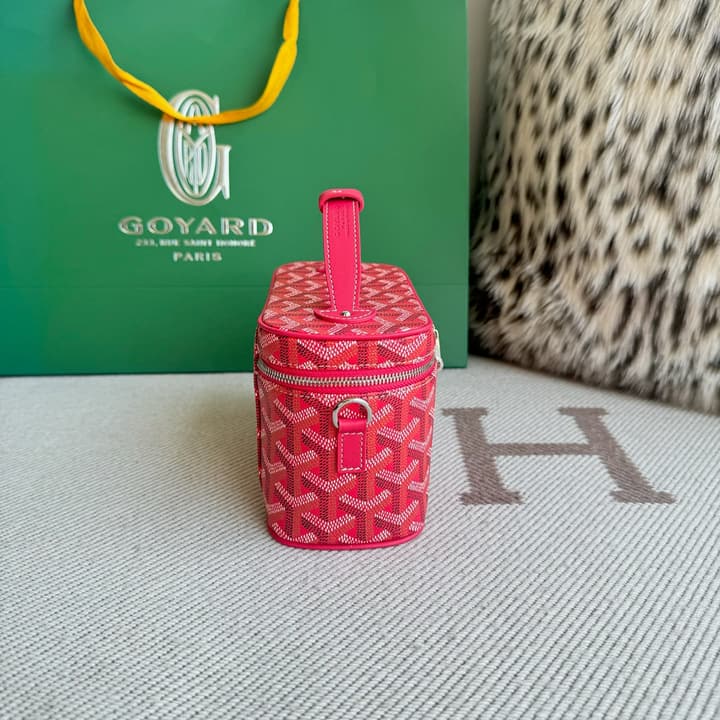 Goyard Muse Mini Vanity Case in Bright Orange Goyardine