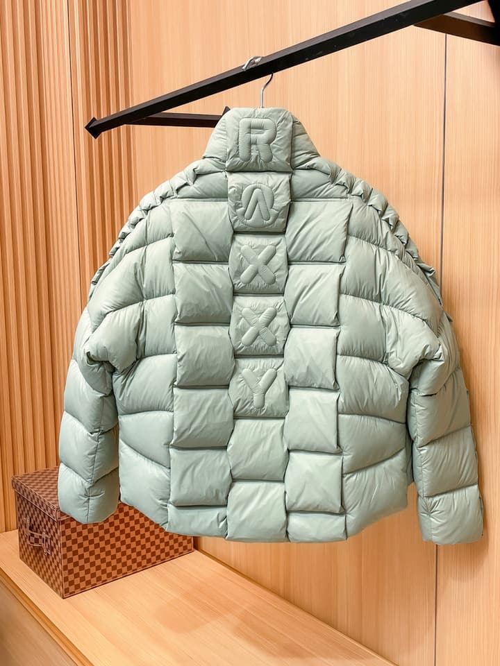 Moncler Stand Collar Embossed Down Jacket – Limited Edition in Black