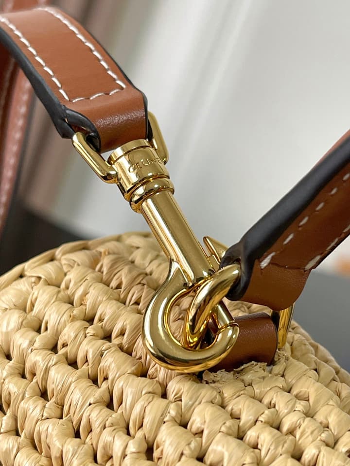 Celine Teen Nino Woven Triomphe Handbag