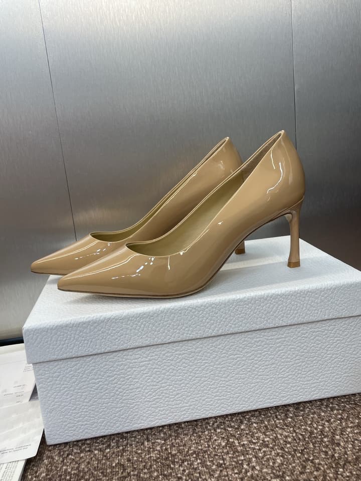 Dior CD Logo Pointed Toe Pumps – 2025 Spring/Summer Haute Couture Collection in Shiny Black Flat