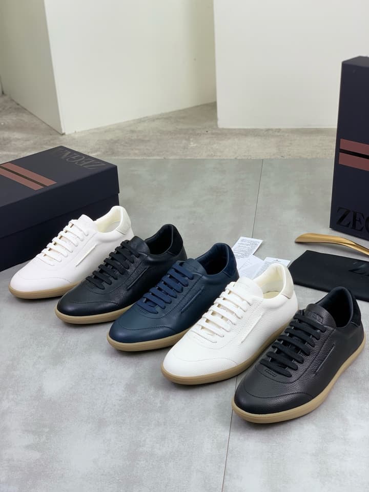 Zegna 232 Suede Calfskin Sneakers