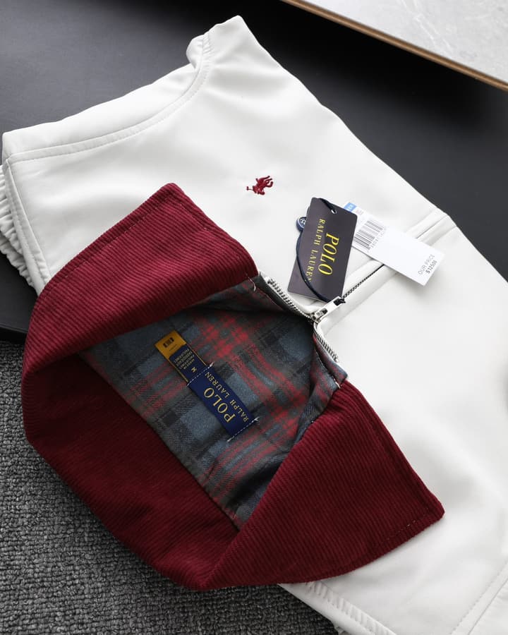 Ralph Lauren Classic Harrington Zip Jacket in Red