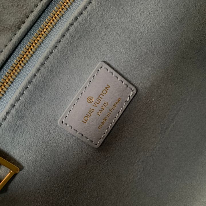 Louis Vuitton OnTheGo Small Tote Bag in Light Blue Grey