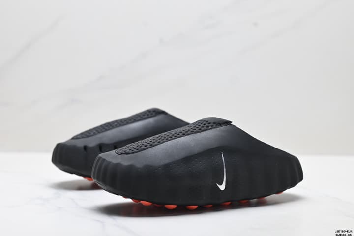 Nike Mind 001 Recovery Slide in Black And Orange