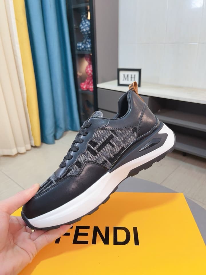 Fendi Classic Calfskin Sneakers