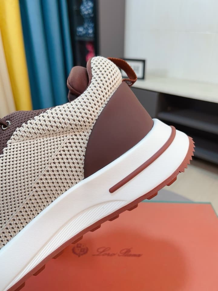 Loro Piana Classic Mesh and Leather Loafers