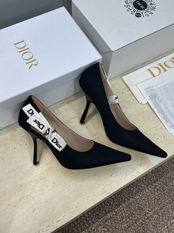 Dior J'Adior Webbing Bow Pumps – 2026 Early Spring Collection
