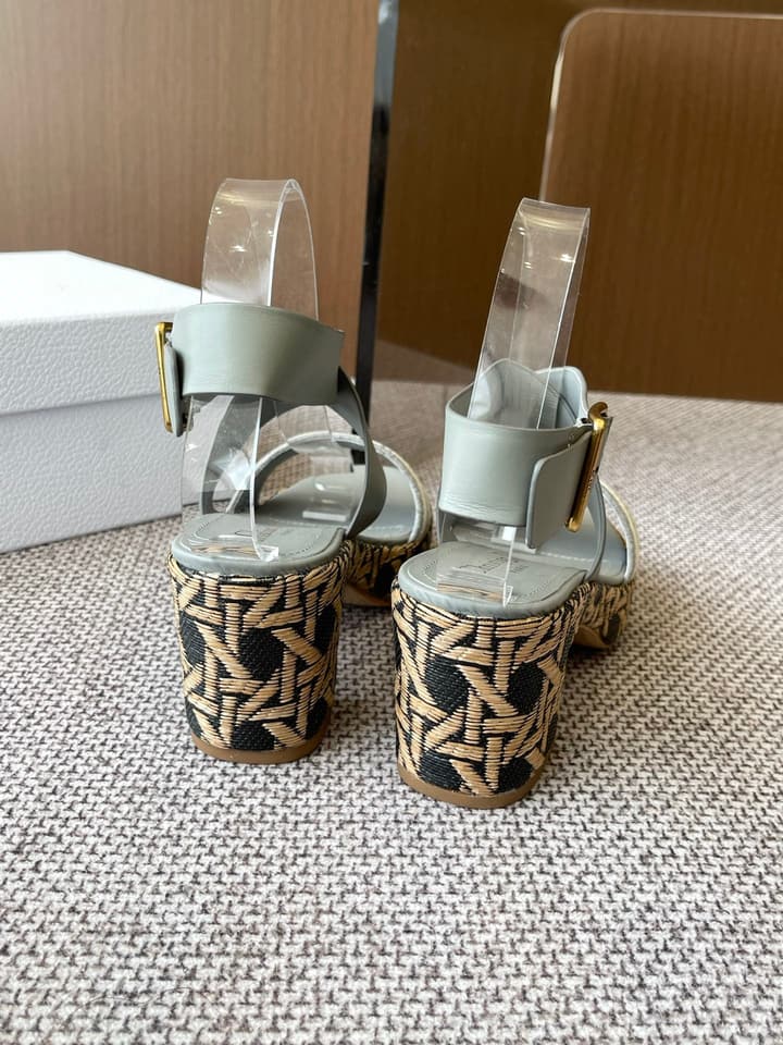 Dior Riviera Dway Wedge Sandals – Spring/Summer 2025 Collection in Black