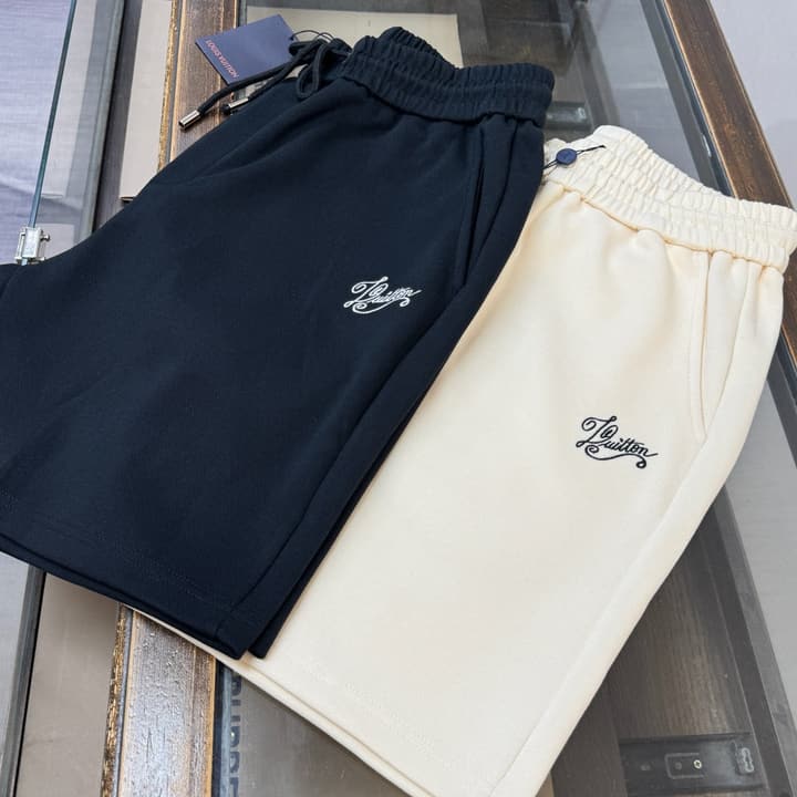 Louis Vuitton Casual Shorts – 2026 Collection in Apricot With Script Logo