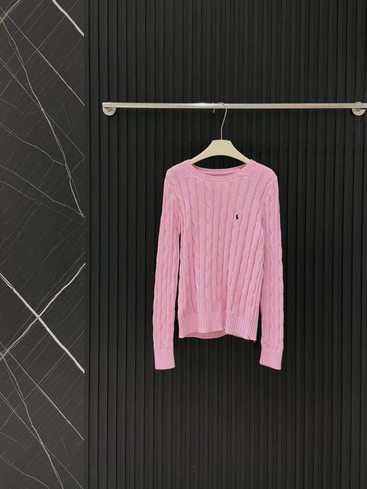 Ralph Lauren Polo Cable Knit Sweater in Bright Yellow