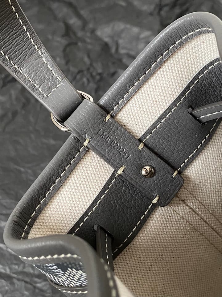Goyard Petit Flot Mini Bucket Bag in Grey Goyardine