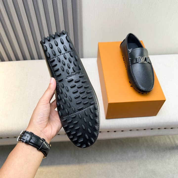 Louis Vuitton Monte Carlo Moccasin Loafers in Black Smooth Leather