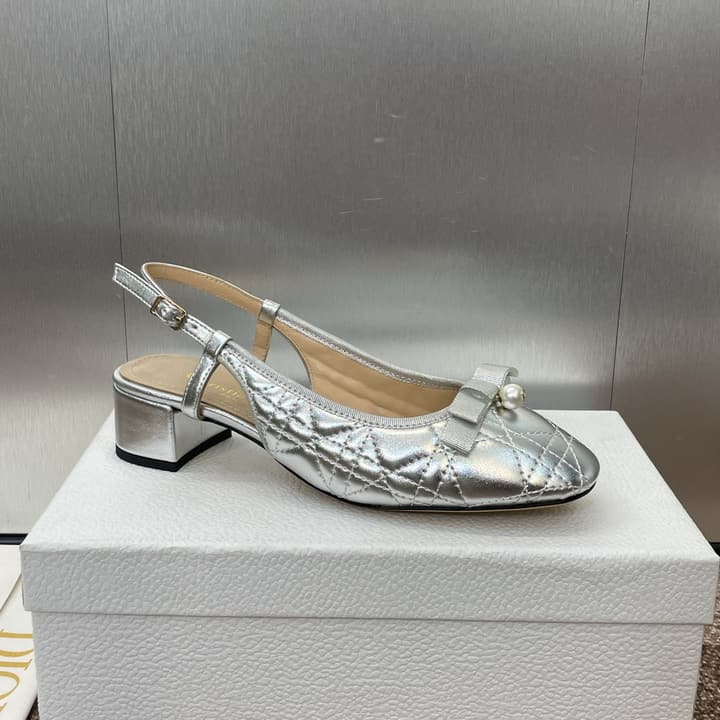 Dior Ballet Cannage Low-Heel Ballerina Flats – 2024 Spring/Summer Collection in Black Patent