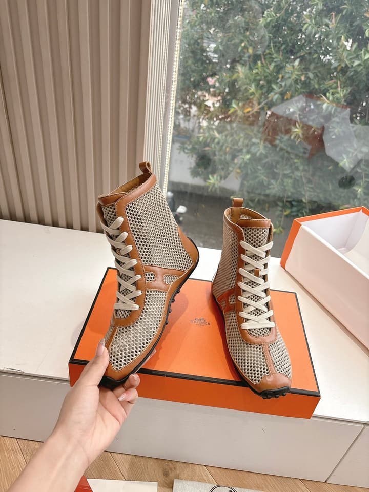Hermès Bouncing Mesh Sneakers in Black