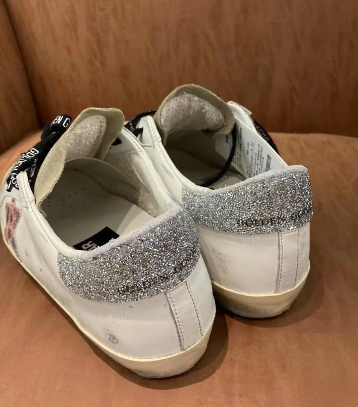 Golden Goose Superstar Distressed Sneakers – 2023 Spring Collection in Brown Tail/Army Green Star
