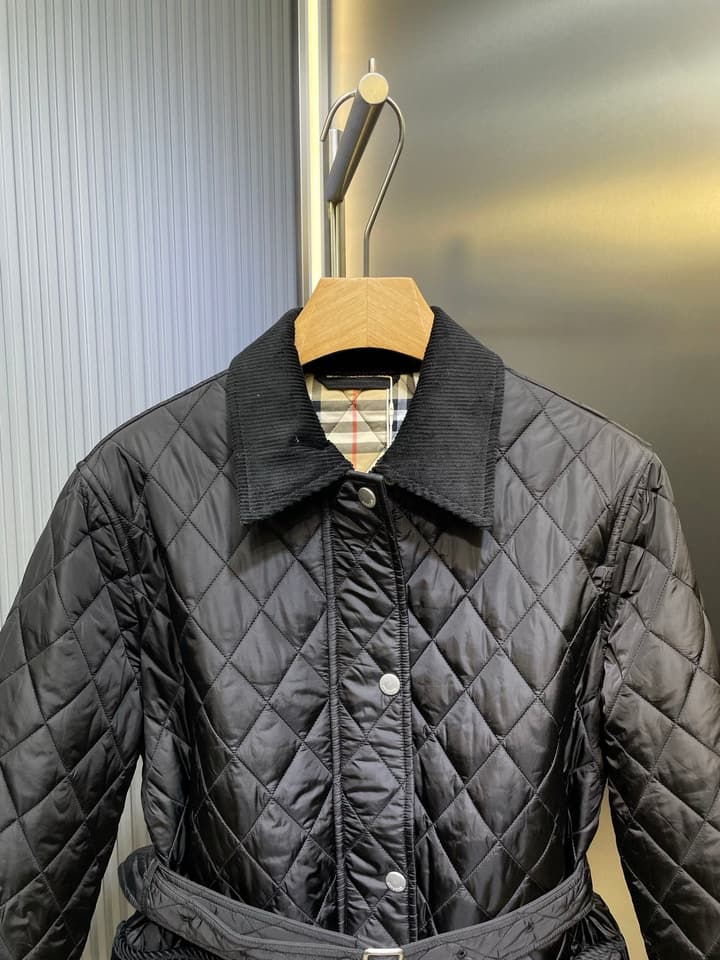 Burberry Classic Quilted Jacket in Beige