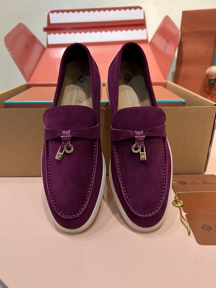 Loro Piana My Charms Suede Mules