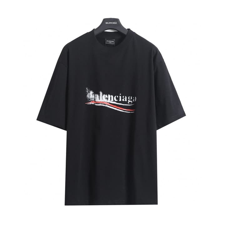 Balenciaga Blurred Cola Print T-Shirt – 26SS in Black