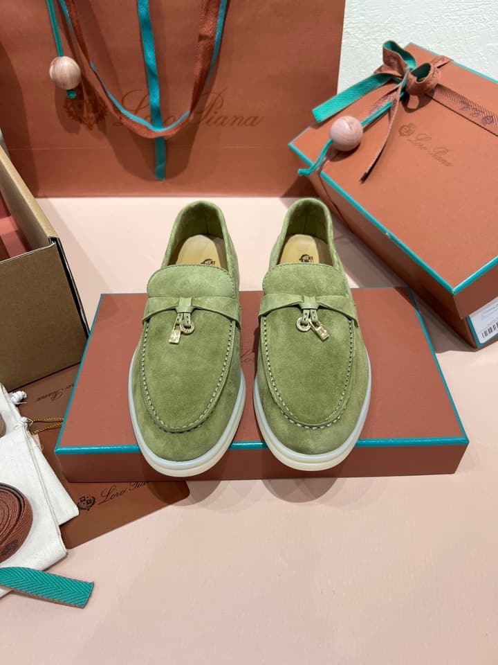 Loro Piana My Charms Suede Loafers