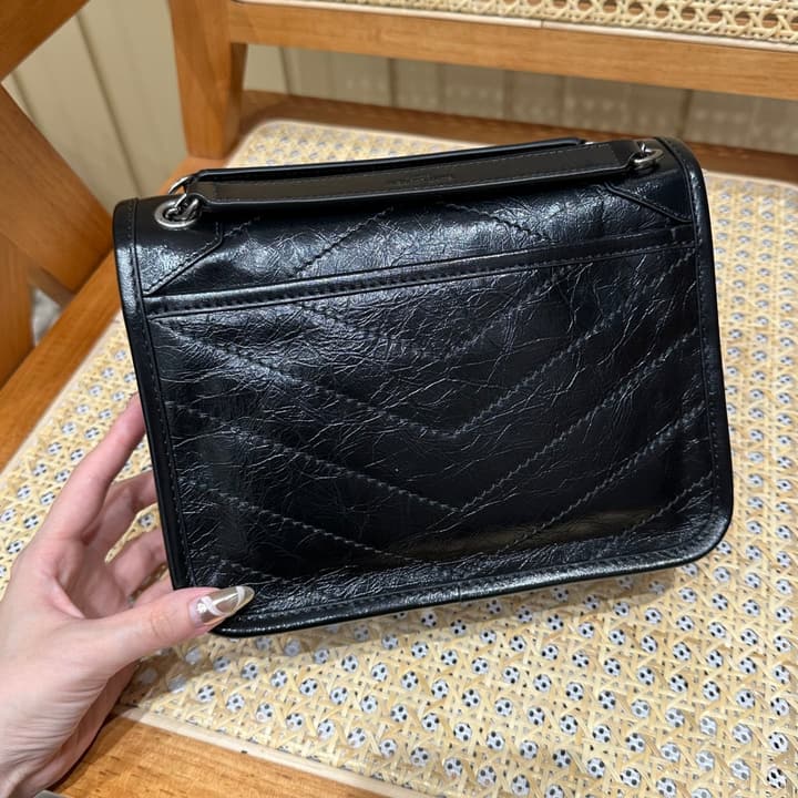 Saint Laurent Niki Baby Shoulder Bag in Apricot