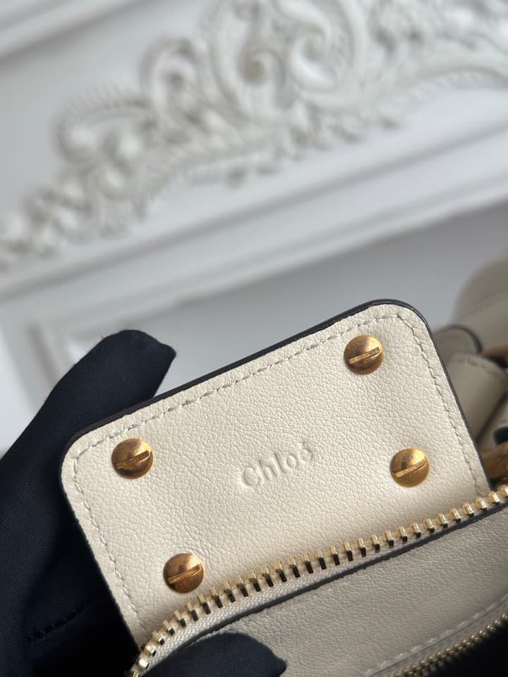 Chloé Paddington Padlock Satchel in Burgundy Leather