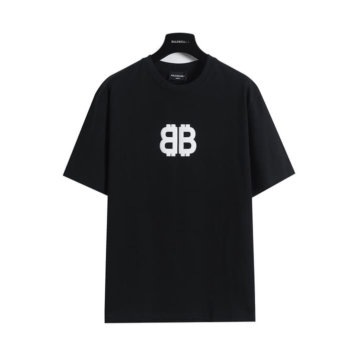 Balenciaga Double B Dollar Foam Print T-Shirt – 26SS in Black