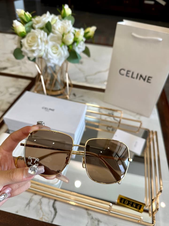 Celine Polarized Acetate Sunglasses